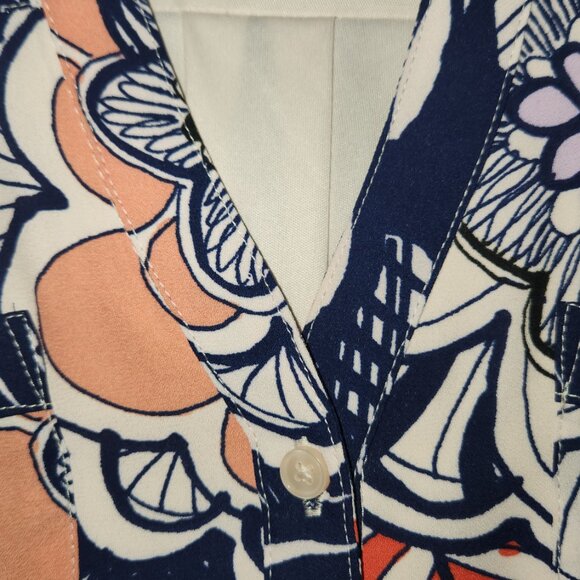 Express Women’s Sheer Floral Roll-Up Sleeve Dress – Size XS – NWOT 🌸✨ - Picture 12 of 16